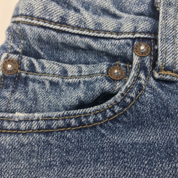 Free People mini skirt denim jean zipper size 2 or 26 - Picture 6 of 11